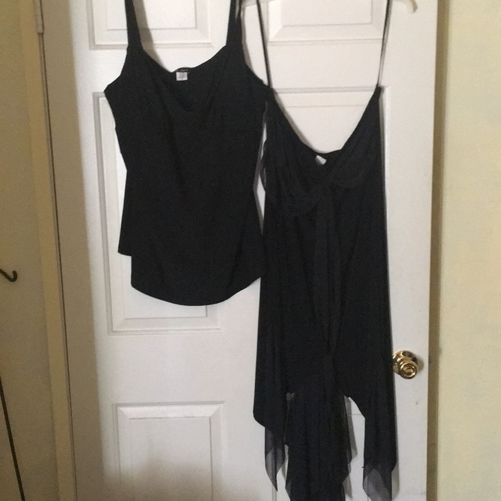 NEW 3x black camisole/ black skirt with tag